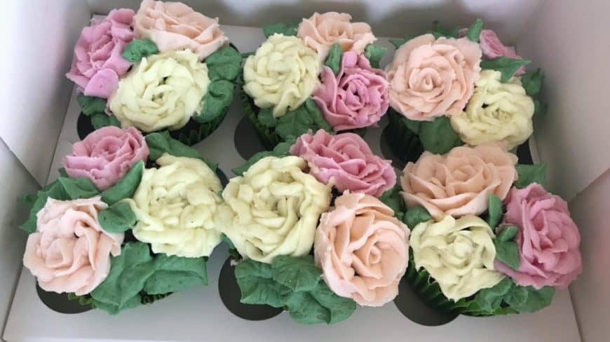 Floral cupcakes