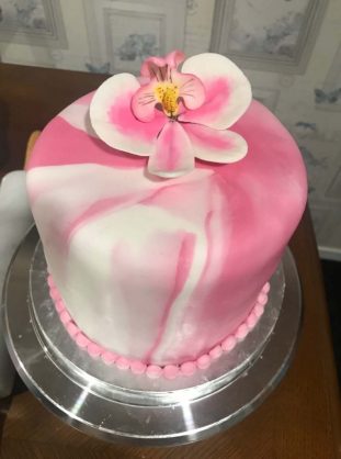 Marbled Fondant Cake Cover