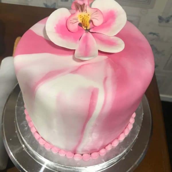 Marbled Fondant Cake Cover